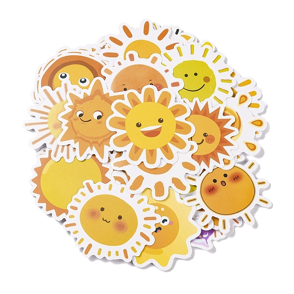 PandaHall Sun PVC Adhesive Waterproof Stickers Set, Dfor DIY Photo Album Tumbler Diary Scrapbook Decorative, Gold, 46~54x47~62x0.2mm, about...
PandaHall Sun PVC Adhesive Waterproof Stickers Set, Dfor DIY Photo Album Tumbler Diary Scrapbook Decorative, Gold, 46~54x47~62x0.2mm, about...