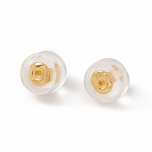 PandaHall Rack Plating Brass Ear Nuts, with Silicone Findings, Half Round, Long-Lasting Plated, Cadmium Free & Lead Free, Golden, 5x4.5mm...
PandaHall Rack Plating Brass Ear Nuts, with Silicone Findings, Half Round, Long-Lasting Plated, Cadmium Free & Lead Free, Golden, 5x4.5mm...