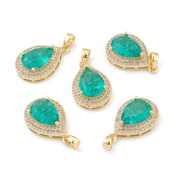PandaHall Golden Plated Brass Micro Pave Clear Cubic Zirconia Pendants, with Glass, Long-Lasting Plated, with Snap on Bails, Teardrop, Light...
PandaHall Golden Plated Brass Micro Pave Clear Cubic Zirconia Pendants, with Glass, Long-Lasting Plated, with Snap on Bails, Teardrop, Light...