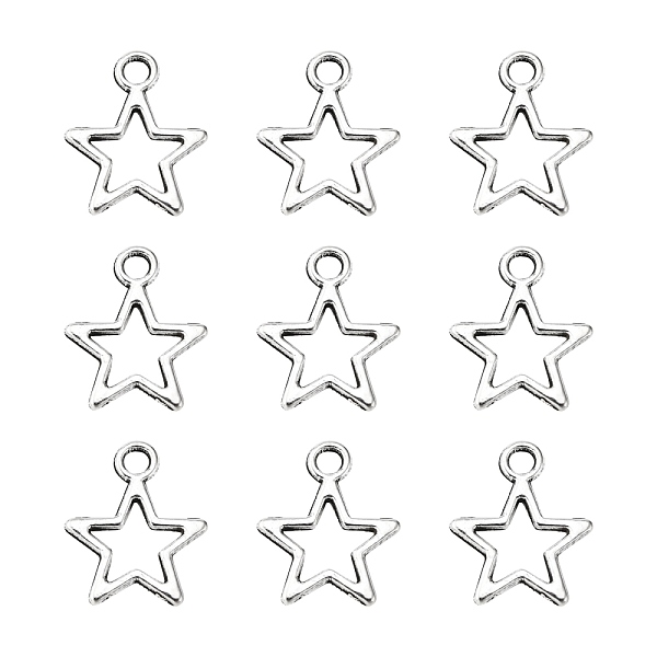 PandaHall Tibetan Style Alloy Charms, Star, Antique Silver, Lead Free & Cadmium Free & Nickel Free, 14.5x12x1mm, Hole:2mm Alloy Star
PandaHall Tibetan Style Alloy Charms, Star, Antique Silver, Lead Free & Cadmium Free & Nickel Free, 14.5x12x1mm, Hole:2mm Alloy Star