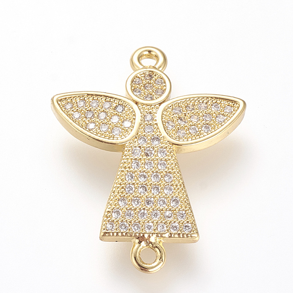 PandaHall Long-Lasting Plated Brass Micro Pave Cubic Zirconia Links, Angel, Golden, 23.5x19x2mm, Hole: 1.4mm Brass+Cubic Zirconia Angel &...
PandaHall Long-Lasting Plated Brass Micro Pave Cubic Zirconia Links, Angel, Golden, 23.5x19x2mm, Hole: 1.4mm Brass+Cubic Zirconia Angel &...