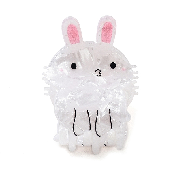 PandaHall PVC Plastic Claw Hair Clips for Women, with Alloy Finding, Rabbit, White, 50x40x49mm PVC Rabbit White
PandaHall PVC Plastic Claw Hair Clips for Women, with Alloy Finding, Rabbit, White, 50x40x49mm PVC Rabbit White