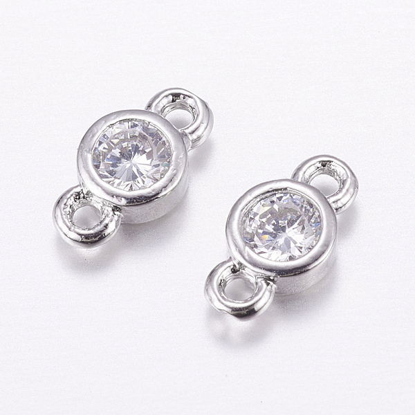PandaHall Brass Micro Pave Cubic Zirconia Links, Long-Lasting Plated, Cadmium Free & Nickel Free & Lead Free, Flat Round, Real Platinum...
PandaHall Brass Micro Pave Cubic Zirconia Links, Long-Lasting Plated, Cadmium Free & Nickel Free & Lead Free, Flat Round, Real Platinum...