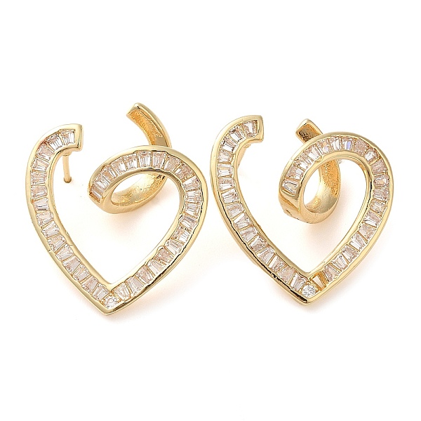 PandaHall Brass Micro Pave Cubic Zirconia Stud Earring, Heart Earring for Women, Long-Lasting Plated, Golden, 25x21mm Cubic Zirconia Heart..., Clear
PandaHall Brass Micro Pave Cubic Zirconia Stud Earring, Heart Earring for Women, Long-Lasting Plated, Golden, 25x21mm Cubic Zirconia Heart..., Clear