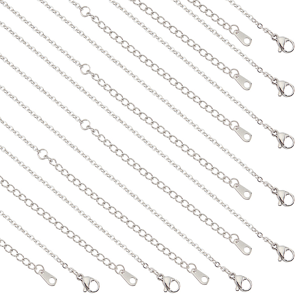 PandaHall 20 Strands Necklace Chain with Lobster Clasp, Silver Iron Wire Chain 304 Stainless Steel Necklace Chain for Pocket Watches Design...
PandaHall 20 Strands Necklace Chain with Lobster Clasp, Silver Iron Wire Chain 304 Stainless Steel Necklace Chain for Pocket Watches Design...