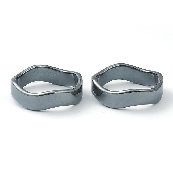 PandaHall Non-magnetic Synthetic Hematite Finger Rings, Wave, US Size 11, Inner Diameter: 21mm Non-magnetic Hematite
PandaHall Non-magnetic Synthetic Hematite Finger Rings, Wave, US Size 11, Inner Diameter: 21mm Non-magnetic Hematite