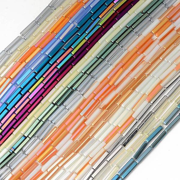 PandaHall Electroplate Glass Beads Strands, Cuboid, Mixed Color, 20x4x4mm, Hole: 0.8mm, about 38pcs/strand, 30.31 inch(77cm) Glass Cuboid..., Multicolor
PandaHall Electroplate Glass Beads Strands, Cuboid, Mixed Color, 20x4x4mm, Hole: 0.8mm, about 38pcs/strand, 30.31 inch(77cm) Glass Cuboid..., Multicolor