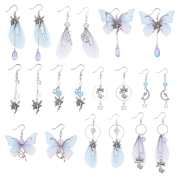 PandaHall SUNNYCLUE 1 Box DIY 10 Pairs Butterfly Wing Charms Fairy Charm Earring Making Kits Organza Fabric Insect Butterflies Charms for..., Purple
PandaHall SUNNYCLUE 1 Box DIY 10 Pairs Butterfly Wing Charms Fairy Charm Earring Making Kits Organza Fabric Insect Butterflies Charms for..., Purple