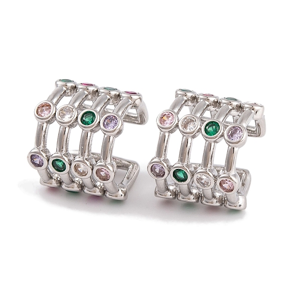 PandaHall Rack Plating Brass Cubic Zirconia Ear Earrings, Cadmium Free & Lead Free, Long-Lasting Plated, Cuff Earrings, Platinum, 13x12mm...
PandaHall Rack Plating Brass Cubic Zirconia Ear Earrings, Cadmium Free & Lead Free, Long-Lasting Plated, Cuff Earrings, Platinum, 13x12mm...
