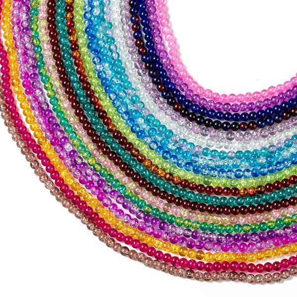 PandaHall 20 Colors Spray Painted Crackle Glass Beads Strands, Round, Mixed Color, 6mm, Hole: 1.3~1.6mm, about 133pcs/strand, 31.4 inch..., Multicolor
PandaHall 20 Colors Spray Painted Crackle Glass Beads Strands, Round, Mixed Color, 6mm, Hole: 1.3~1.6mm, about 133pcs/strand, 31.4 inch..., Multicolor
