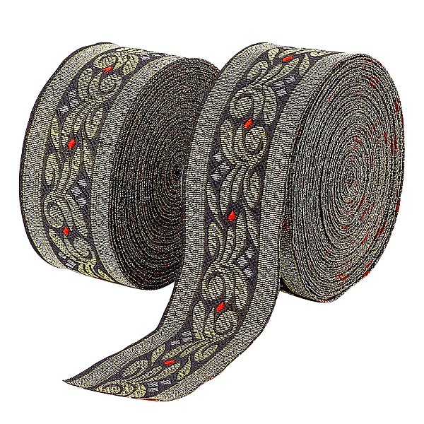 PandaHall Ethnic Style Embroidery Polyester Ribbons, Jacquard Ribbon, Tyrolean Ribbon, Garment Accessories, Floral Pattern, Black, 1-1/4...
PandaHall Ethnic Style Embroidery Polyester Ribbons, Jacquard Ribbon, Tyrolean Ribbon, Garment Accessories, Floral Pattern, Black, 1-1/4...