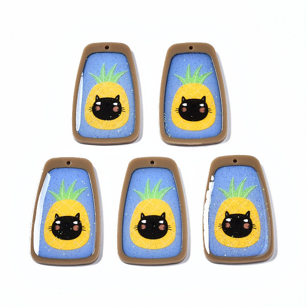 PandaHall Printed Acrylic Pendants, with Glitter Powder, Trapezoid with Pineapple & Cat, Cornflower Blue, 42x25.5x3mm, Hole: 1.5mm Acrylic...
PandaHall Printed Acrylic Pendants, with Glitter Powder, Trapezoid with Pineapple & Cat, Cornflower Blue, 42x25.5x3mm, Hole: 1.5mm Acrylic...