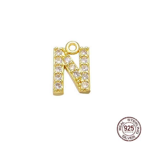 PandaHall Real 18K Gold Plated 925 Sterling Silver Micro Pave Clear Cubic Zirconia Charms, Initial Letter, Letter N, 9x6x1.5mm, Hole: 0.9mm...
PandaHall Real 18K Gold Plated 925 Sterling Silver Micro Pave Clear Cubic Zirconia Charms, Initial Letter, Letter N, 9x6x1.5mm, Hole: 0.9mm...