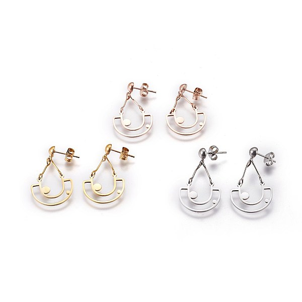 PandaHall 304 Stainless Steel Chandelier Earrings, Hypoallergenic Earrings, Mixed Color, 33~34x19mm, Pin: 0.7mm 304 Stainless Steel
PandaHall 304 Stainless Steel Chandelier Earrings, Hypoallergenic Earrings, Mixed Color, 33~34x19mm, Pin: 0.7mm 304 Stainless Steel