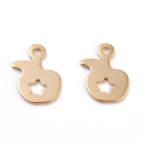 PandaHall 201 Stainless Steel Charms, Laser Cut, Apple with Hollow Star, Real 18k Gold Plated, 11.5x7.5x0.6mm, Hole: 1.4mm 201 Stainless...
PandaHall 201 Stainless Steel Charms, Laser Cut, Apple with Hollow Star, Real 18k Gold Plated, 11.5x7.5x0.6mm, Hole: 1.4mm 201 Stainless...