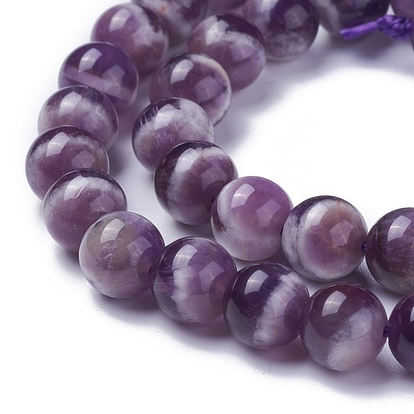 PandaHall Natural Chevron Amethyst Beads Strands, Round, 8mm, Hole: 0.8mm, about 47pcs/strand, 14.9 inch(38cm) Amethyst Round
PandaHall Natural Chevron Amethyst Beads Strands, Round, 8mm, Hole: 0.8mm, about 47pcs/strand, 14.9 inch(38cm) Amethyst Round