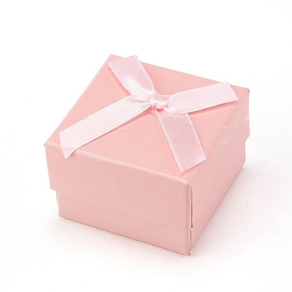 PandaHall Cardboard Jewelry Earring Boxes, with Ribbon Bowknot and Black Sponge, for Jewelry Gift Packaging, Square, Pink, 5x5x3.5cm Paper...
PandaHall Cardboard Jewelry Earring Boxes, with Ribbon Bowknot and Black Sponge, for Jewelry Gift Packaging, Square, Pink, 5x5x3.5cm Paper...