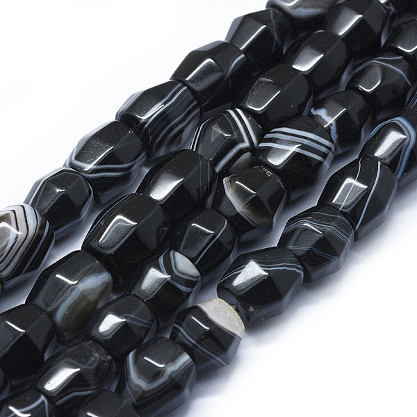 PandaHall Natural Black Agate Beads Strands, Dyed & Heated, Drum, Faceted, Black, 13~16.5x12~15mm, Hole: 2.5~3mm, about 24~26pcs/strand...
PandaHall Natural Black Agate Beads Strands, Dyed & Heated, Drum, Faceted, Black, 13~16.5x12~15mm, Hole: 2.5~3mm, about 24~26pcs/strand...