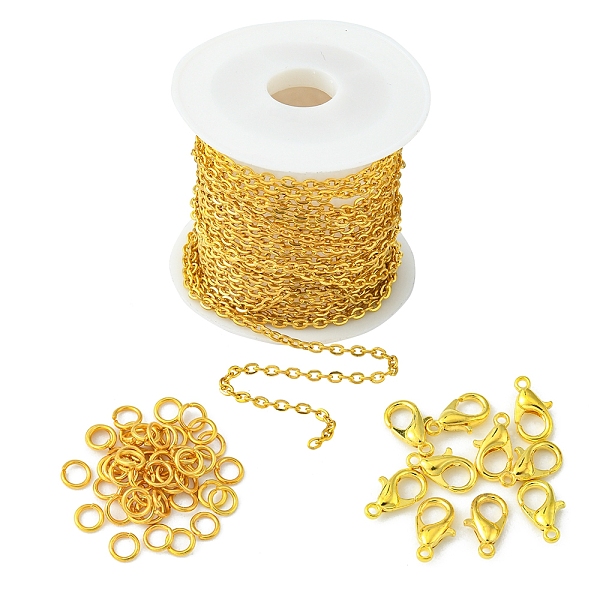 PandaHall DIY Chain Bracelet Necklace Making Kit, Including Iron Cable Chains & Jump Rings, Zinc Alloy Lobster Claw Clasps, Golden, Chain...
PandaHall DIY Chain Bracelet Necklace Making Kit, Including Iron Cable Chains & Jump Rings, Zinc Alloy Lobster Claw Clasps, Golden, Chain...