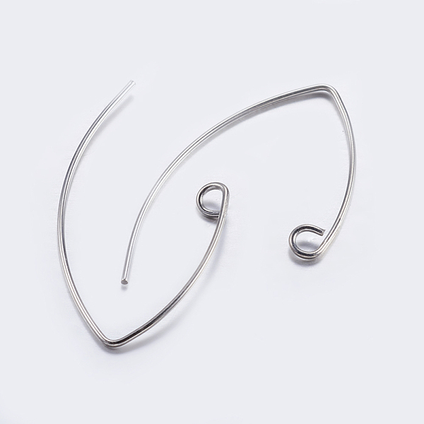 PandaHall Brass Earring Hooks, Ear Wire, with Horizontal Loop, Platinum, 29x15mm, Hole: 2mm, 22 Gauge, Pin: 0.6mm, 22 Gauge, Pin: 0.6mm...
PandaHall Brass Earring Hooks, Ear Wire, with Horizontal Loop, Platinum, 29x15mm, Hole: 2mm, 22 Gauge, Pin: 0.6mm, 22 Gauge, Pin: 0.6mm...