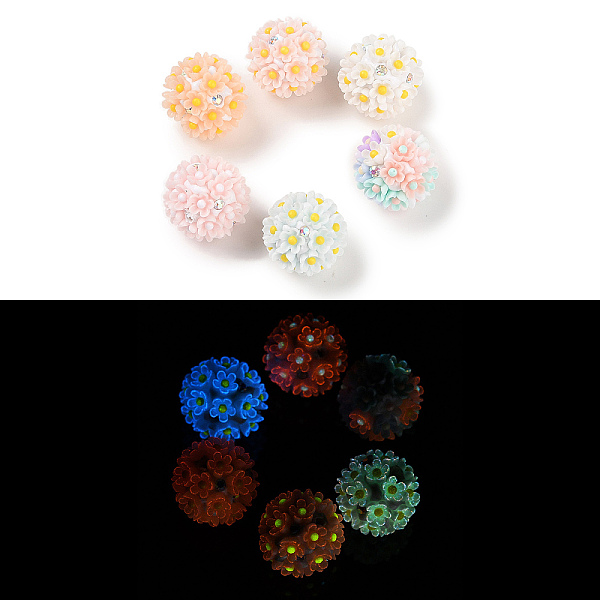 PandaHall Handmade Luminous Polymer Clay Rhinestone Beads, with Acrylic, Round with Flower, Mixed Color, 20~21mm, Hole: 2mm Polymer..., Multicolor
PandaHall Handmade Luminous Polymer Clay Rhinestone Beads, with Acrylic, Round with Flower, Mixed Color, 20~21mm, Hole: 2mm Polymer..., Multicolor