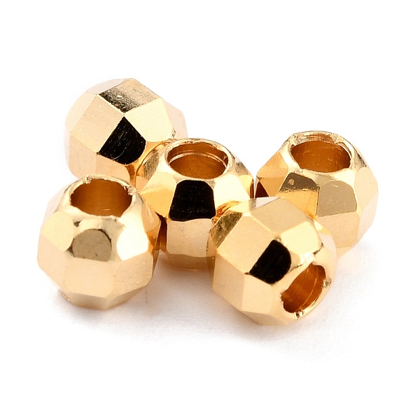 PandaHall Brass Spacer Beads, Long-Lasting Plated, Faceted Round, Real 24K Gold Plated, 4.5x4mm, Hole: 2mm Brass Round
PandaHall Brass Spacer Beads, Long-Lasting Plated, Faceted Round, Real 24K Gold Plated, 4.5x4mm, Hole: 2mm Brass Round