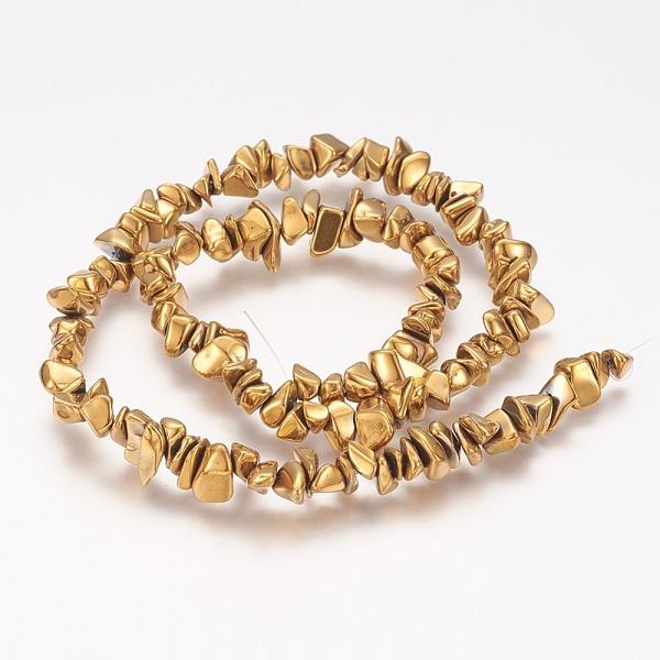 PandaHall Electroplate Non-magnetic Synthetic Hematite Beads Strands, Nuggets, Golden Plated, 5~15x4~8mm, Hole: 1mm, 15.5 inch~16.4 inch...
PandaHall Electroplate Non-magnetic Synthetic Hematite Beads Strands, Nuggets, Golden Plated, 5~15x4~8mm, Hole: 1mm, 15.5 inch~16.4 inch...
