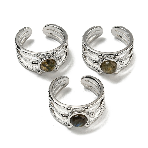 PandaHall Natural Gemstone Adjustable Rings, with Platinum Brass Findings, Long-Lasting Plated, Jewely for Women, Adjustable Labradorite
PandaHall Natural Gemstone Adjustable Rings, with Platinum Brass Findings, Long-Lasting Plated, Jewely for Women, Adjustable Labradorite