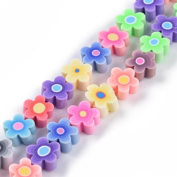 PandaHall Handmade Flower Printed Polymer Clay Beads Strands, Flower, Colorful, 9.6x4mm, Hole: 1.4mm, about 38pcs/Strand, 12.99''(33cm)...
PandaHall Handmade Flower Printed Polymer Clay Beads Strands, Flower, Colorful, 9.6x4mm, Hole: 1.4mm, about 38pcs/Strand, 12.99''(33cm)...