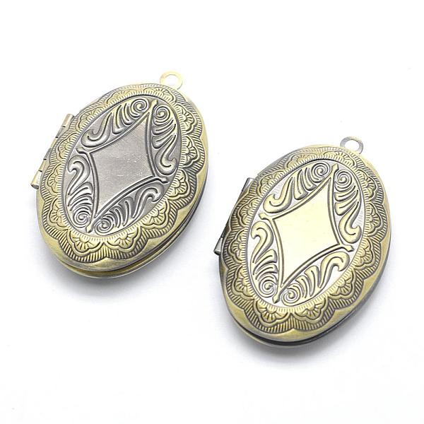 PandaHall Brass Locket Pendants, Photo Frame Charms for Necklaces, Cadmium Free & Nickel Free & Lead Free, Oval, Brushed Antique Bronze...
PandaHall Brass Locket Pendants, Photo Frame Charms for Necklaces, Cadmium Free & Nickel Free & Lead Free, Oval, Brushed Antique Bronze...