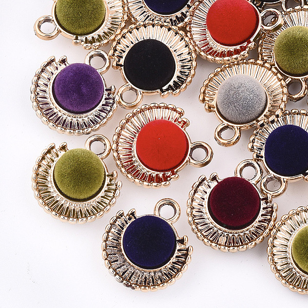 PandaHall UV Plating Acrylic Pendants, Flocky, Half Round, Mixed Color, Light Gold, 21.5x19x11mm, Hole: 3mm Acrylic Half Round Multicolor
PandaHall UV Plating Acrylic Pendants, Flocky, Half Round, Mixed Color, Light Gold, 21.5x19x11mm, Hole: 3mm Acrylic Half Round Multicolor