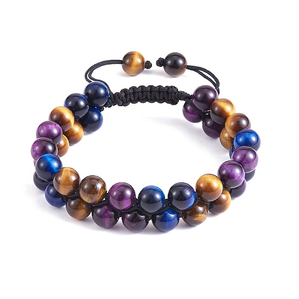 PandaHall Natural Tiger Eye Braided Bead Bracelet, Double Layer Gemstone Adjustable Bracelet for Women, Inner Diameter: 2-1/8~3-1/8 inch...
PandaHall Natural Tiger Eye Braided Bead Bracelet, Double Layer Gemstone Adjustable Bracelet for Women, Inner Diameter: 2-1/8~3-1/8 inch...