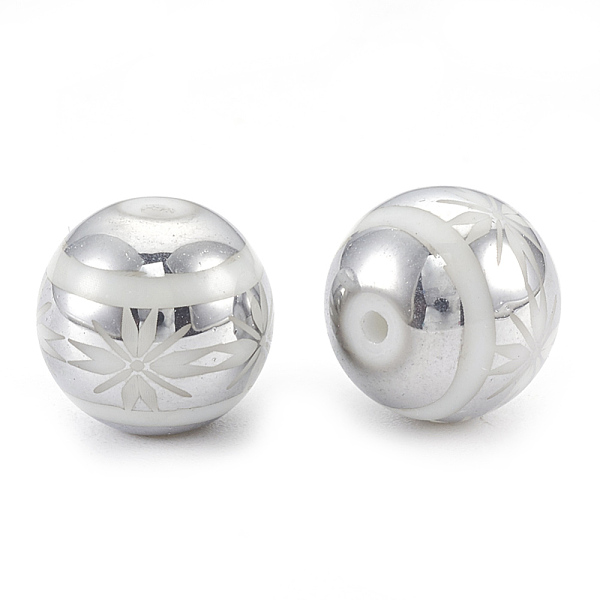 PandaHall Electroplate Glass Beads, Round with Flower Pattern, Platinum Plated, 10x9.5~10mm, Hole: 1.2mm, 200pcs/bag Glass Flower
PandaHall Electroplate Glass Beads, Round with Flower Pattern, Platinum Plated, 10x9.5~10mm, Hole: 1.2mm, 200pcs/bag Glass Flower