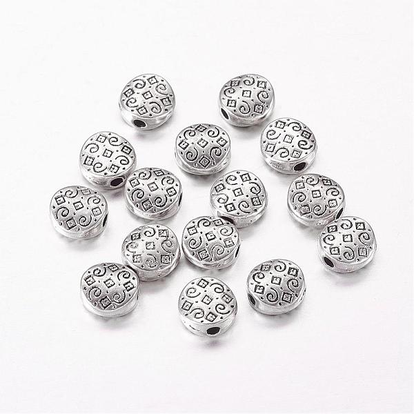 PandaHall Tibetan Style Alloy Beads, Flat Round, Antique Silver, Lead Free & Cadmium Free & Nickel Free, 7x7x3mm, Hole: 1.5mm Alloy Flat...
PandaHall Tibetan Style Alloy Beads, Flat Round, Antique Silver, Lead Free & Cadmium Free & Nickel Free, 7x7x3mm, Hole: 1.5mm Alloy Flat...