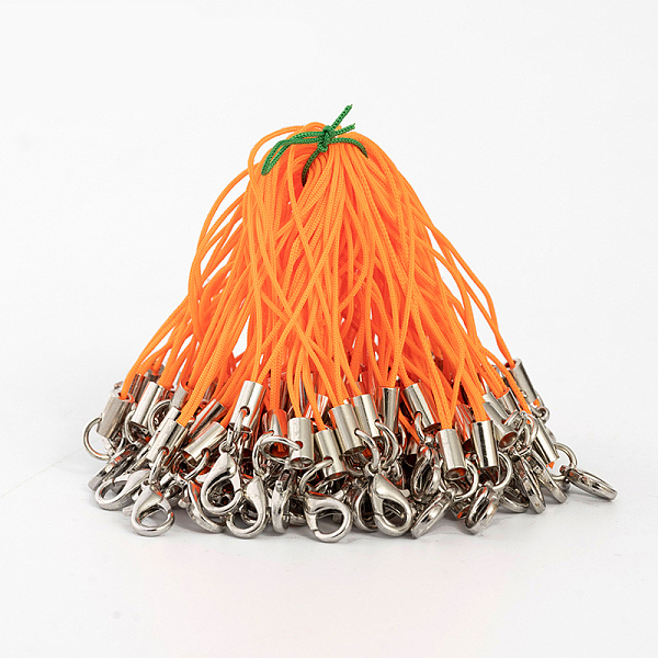PandaHall Mobile Straps, with Polyester String and Alloy Findings, Dark Orange, 70mm Polyester Orange
PandaHall Mobile Straps, with Polyester String and Alloy Findings, Dark Orange, 70mm Polyester Orange