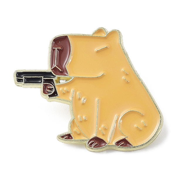 PandaHall Cute Animal Holding Gun Shape Cartoon Enamel Pin, Golden Zinc Alloy Brooch for Jacket Backpack, Women, Sandy Brown, 26x30.5x1.5mm...
PandaHall Cute Animal Holding Gun Shape Cartoon Enamel Pin, Golden Zinc Alloy Brooch for Jacket Backpack, Women, Sandy Brown, 26x30.5x1.5mm...