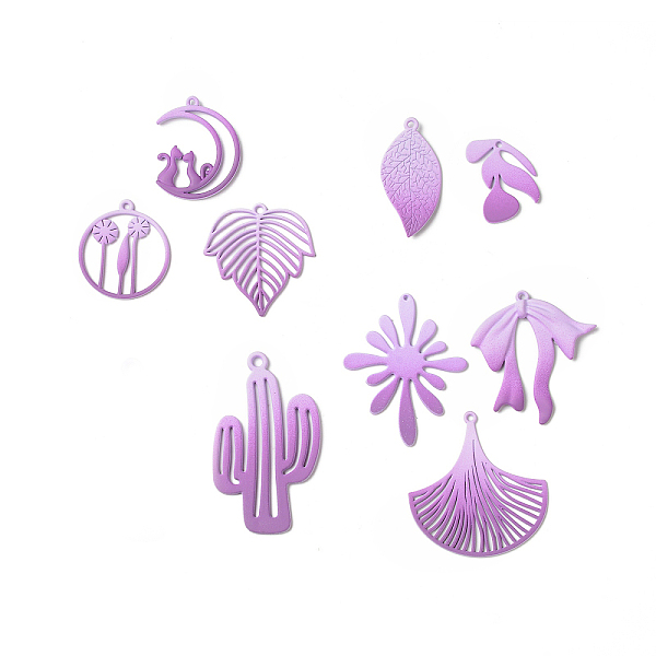 PandaHall Spray Painted Alloy Charms, Flower & Leaf & Bowknot & Cactus & Moon, Medium Purple, 21~44.5x15~33.5x1~2.5mm, Hole: 1.2~1.5mm...
PandaHall Spray Painted Alloy Charms, Flower & Leaf & Bowknot & Cactus & Moon, Medium Purple, 21~44.5x15~33.5x1~2.5mm, Hole: 1.2~1.5mm...