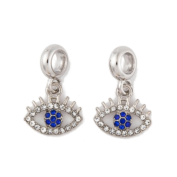 PandaHall Rack Plating Alloy Crystal & Capri Blue Rhinestone European Dangle Charms, Eye Large Hole Pendants, Platinum, 23.5mm, Eye..., Cyan
PandaHall Rack Plating Alloy Crystal & Capri Blue Rhinestone European Dangle Charms, Eye Large Hole Pendants, Platinum, 23.5mm, Eye..., Cyan