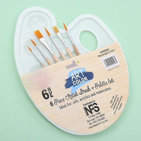 PandaHall Paint Brushes Watercolor Brushes Set, with Plastic Paint Palette and Wood Brushes, Blanched Almond, 22.5x16.7cm Wood
PandaHall Paint Brushes Watercolor Brushes Set, with Plastic Paint Palette and Wood Brushes, Blanched Almond, 22.5x16.7cm Wood
