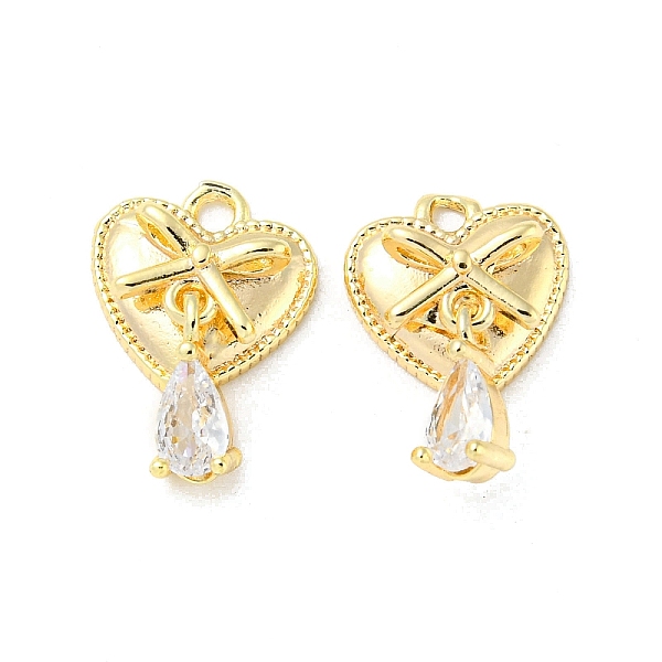 PandaHall Brass Pendants, with Glass, Heart Charms, Real 18K Gold Plated, 14x10x4mm, Hole: 1.5mm Brass+Glass Heart Clear
PandaHall Brass Pendants, with Glass, Heart Charms, Real 18K Gold Plated, 14x10x4mm, Hole: 1.5mm Brass+Glass Heart Clear