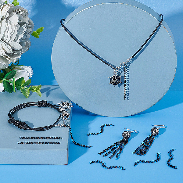PandaHall UNICRAFTALE About 100 Strand 304 Stainless Steel Chain Extender 47~53mm Black Chain Extender Ends with Extension Chain Findings...
PandaHall UNICRAFTALE About 100 Strand 304 Stainless Steel Chain Extender 47~53mm Black Chain Extender Ends with Extension Chain Findings...