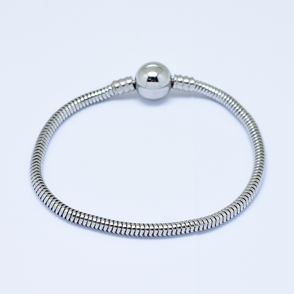 PandaHall 304 Stainless Steel European Style Bracelets for Jewelry Making, Stainless Steel Color, 190x3mm Stainless Steel
PandaHall 304 Stainless Steel European Style Bracelets for Jewelry Making, Stainless Steel Color, 190x3mm Stainless Steel