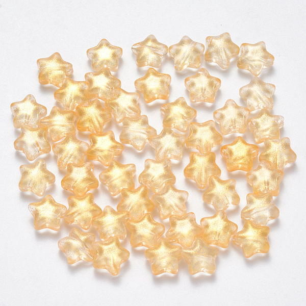 PandaHall Spray Painted Glass Beads, with Glitter Powder, Star, Gold, 8x8.5x4mm, Hole: 1mm Glass Star Gold
PandaHall Spray Painted Glass Beads, with Glitter Powder, Star, Gold, 8x8.5x4mm, Hole: 1mm Glass Star Gold