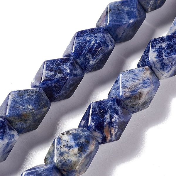 PandaHall Natural Sodalite Beads Strands, Faceted, Rhombus, 13~19x9~17x9~17mm, Hole: 1mm, about 22pcs/strand, 15.83''~16.14''(40.2~41cm)...
PandaHall Natural Sodalite Beads Strands, Faceted, Rhombus, 13~19x9~17x9~17mm, Hole: 1mm, about 22pcs/strand, 15.83''~16.14''(40.2~41cm)...