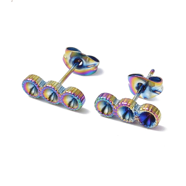 PandaHall Ion Plating(IP) 304 Stainless Steel Stud Earring Findings, with Rhinestone Settng and Ear Nuts, Flat Round, Rainbow Color, Fit For...
PandaHall Ion Plating(IP) 304 Stainless Steel Stud Earring Findings, with Rhinestone Settng and Ear Nuts, Flat Round, Rainbow Color, Fit For...