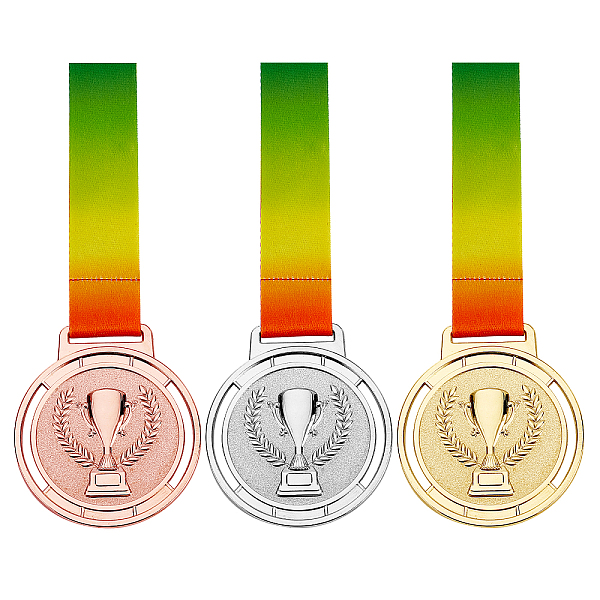 PandaHall CREATCABIN 3pcs Award Metal Gold Silver Bronze Award Medals with Ribbon, Olympic Style Winner Medals Place Medals Prize for Events...
PandaHall CREATCABIN 3pcs Award Metal Gold Silver Bronze Award Medals with Ribbon, Olympic Style Winner Medals Place Medals Prize for Events...