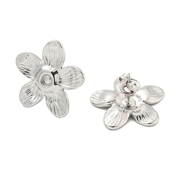 PandaHall 304 Stainless Steel Earring Findings, Flower, Platinum, 20.5x22mm 304 Stainless Steel Flower
PandaHall 304 Stainless Steel Earring Findings, Flower, Platinum, 20.5x22mm 304 Stainless Steel Flower