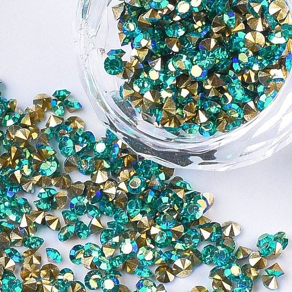 PandaHall Eco-Friendly Pointed Back Resin Rhinestones, Back Plated and AB Color Plated, Diamond Shape, Blue Zircon AB, 3mm, about..., Cyan
PandaHall Eco-Friendly Pointed Back Resin Rhinestones, Back Plated and AB Color Plated, Diamond Shape, Blue Zircon AB, 3mm, about..., Cyan