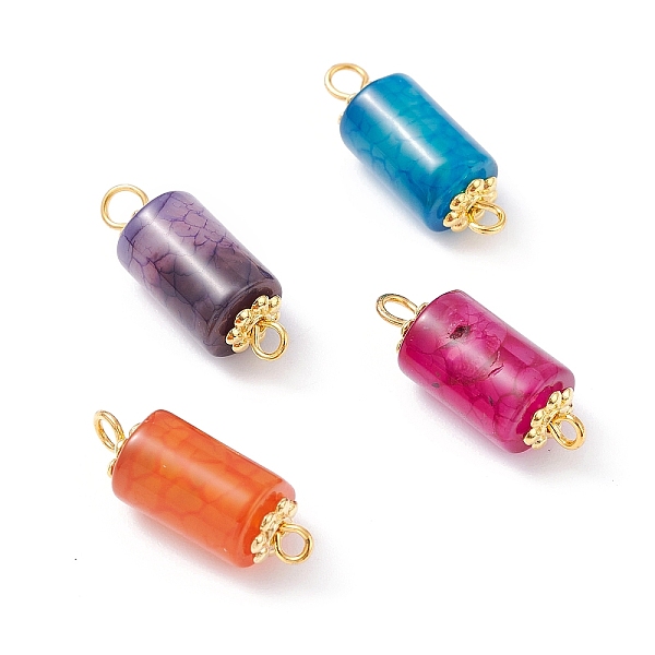 PandaHall Natural Multi-Color Agate Link Connectors, with Alloy Daisy Spacer Beads and Iron Eye Pin, Golden, Column, 22x8mm, Hole: 1.6~2.3mm...
PandaHall Natural Multi-Color Agate Link Connectors, with Alloy Daisy Spacer Beads and Iron Eye Pin, Golden, Column, 22x8mm, Hole: 1.6~2.3mm...