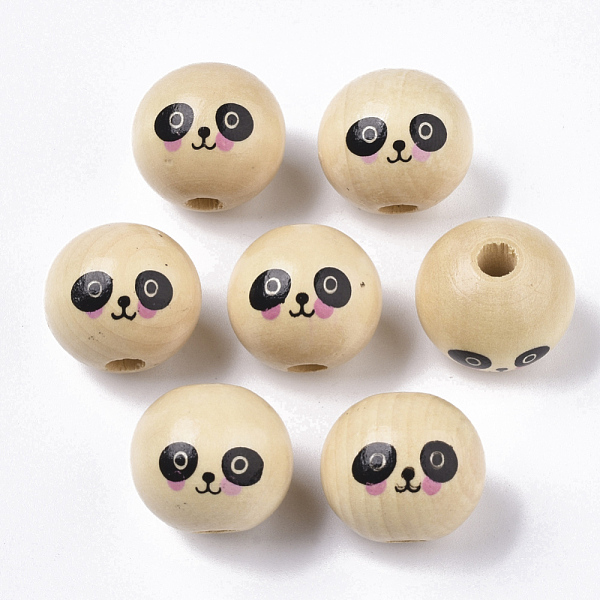 PandaHall Natural Wood European Beads, Waxed and Printed, Undyed, Large Hole Beads, Round, Panda Pattern, Navajo White, 19~20mm, Hole: 5mm..., Orange
PandaHall Natural Wood European Beads, Waxed and Printed, Undyed, Large Hole Beads, Round, Panda Pattern, Navajo White, 19~20mm, Hole: 5mm..., Orange
